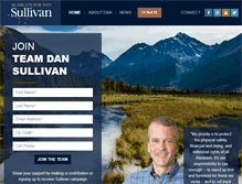 Tablet Screenshot of dansullivanforalaska.com
